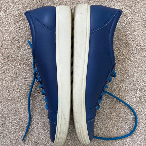 Ecco blue leather sneaker size 39 - Picture 3 of 6